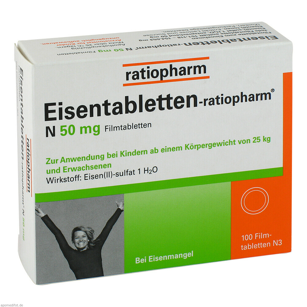 EISENTABLETTEN RATIO N50MG 100St (RATIOPHARM)