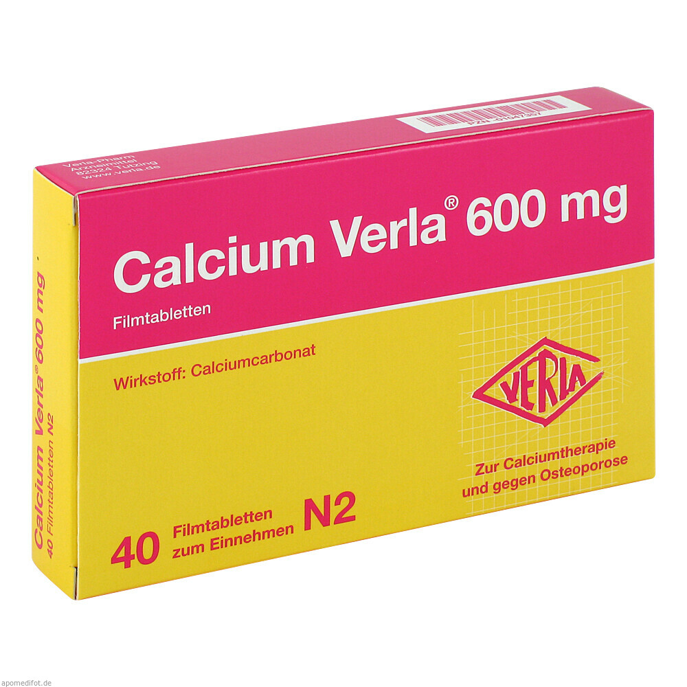 CALCIUM VERLA 600MG 40St (VERLA)