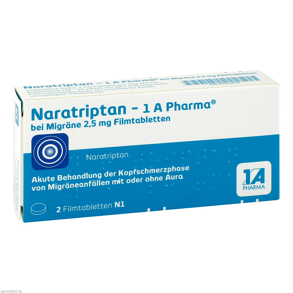 NARATRIPTAN 1A PH MIGR 2.5 2St (1A PHARMA)