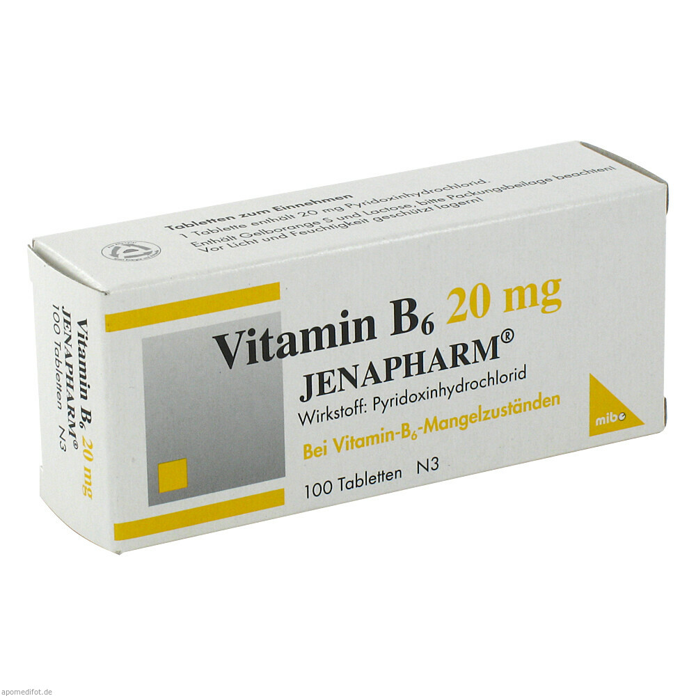 VITAMIN B 6 20MG JENAPHARM 100St (MIBE)