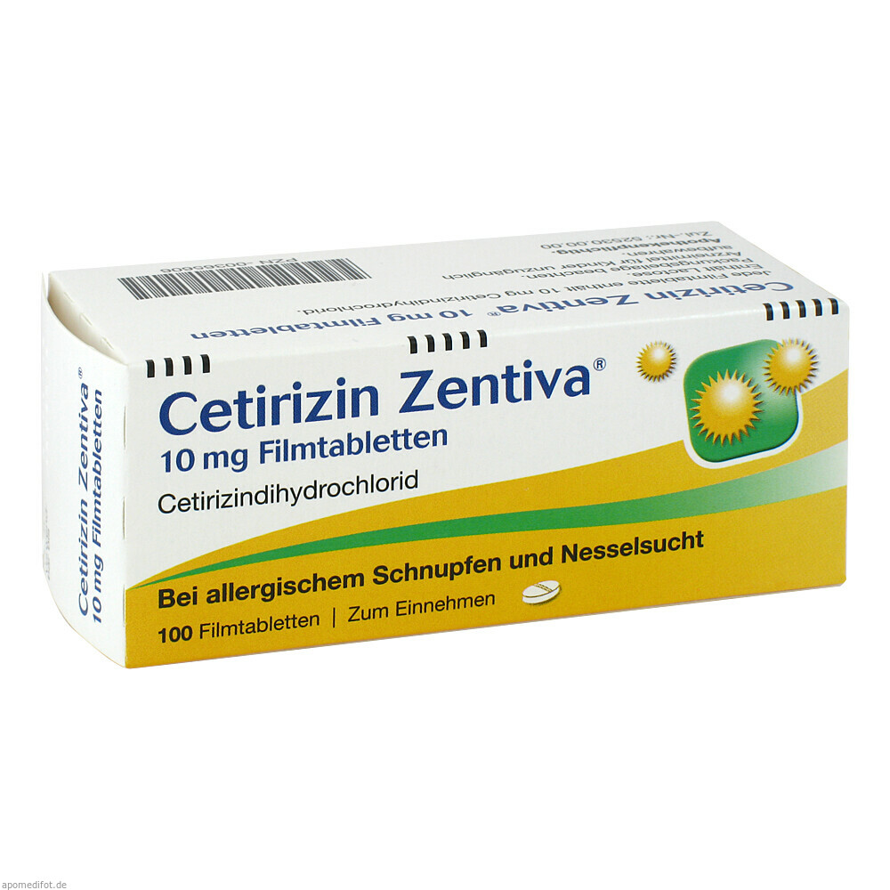 CETIRIZINZENTIVA 10MG FTA 100St (ZENTIVA PHARMA)