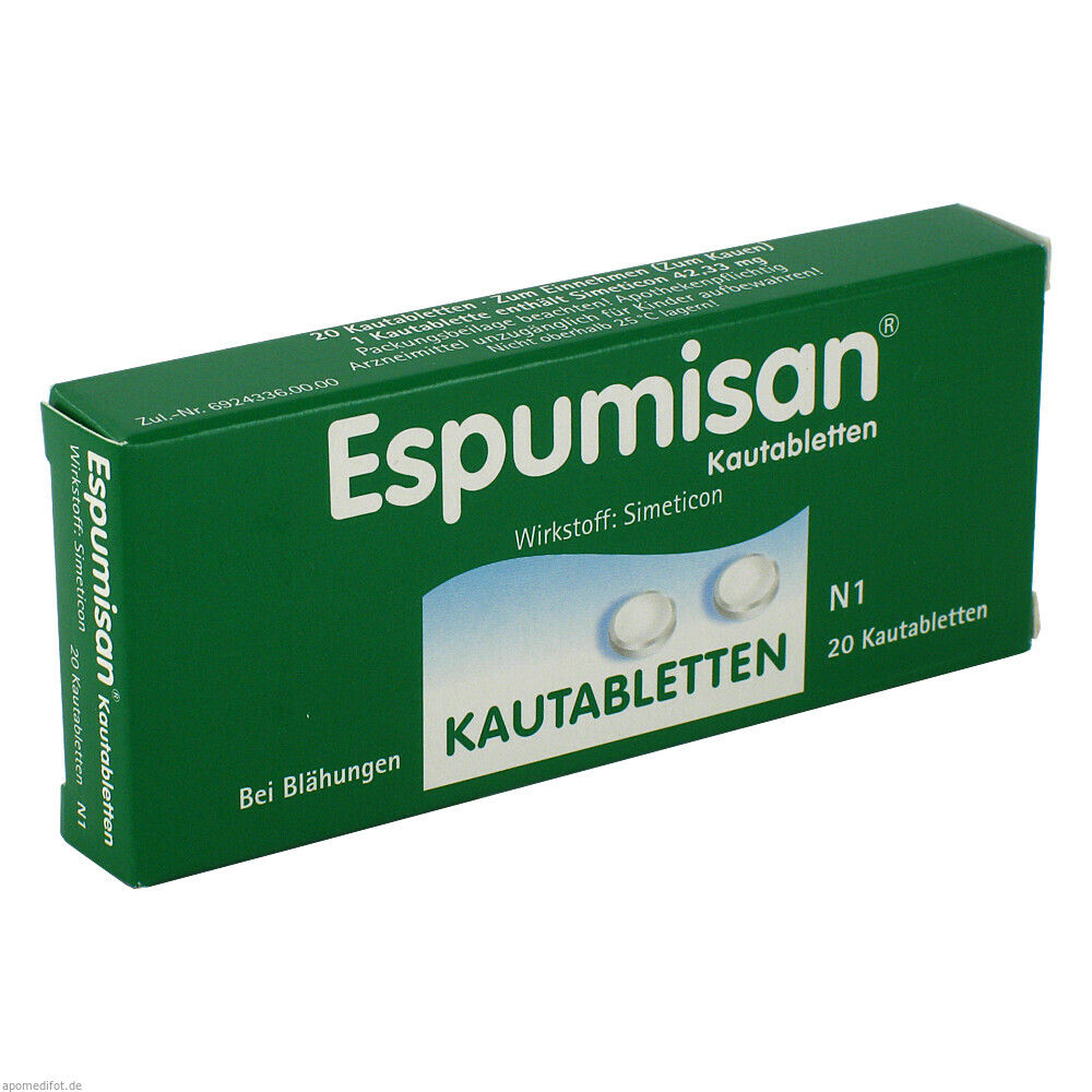 ESPUMISAN KAUTABLETTEN 20St (BERLIN CHEMIE)