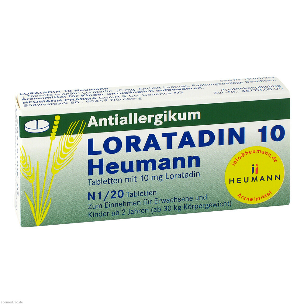 LORATADIN 10 HEUMANN 20St (HEUMANN PHARMA GENER.)