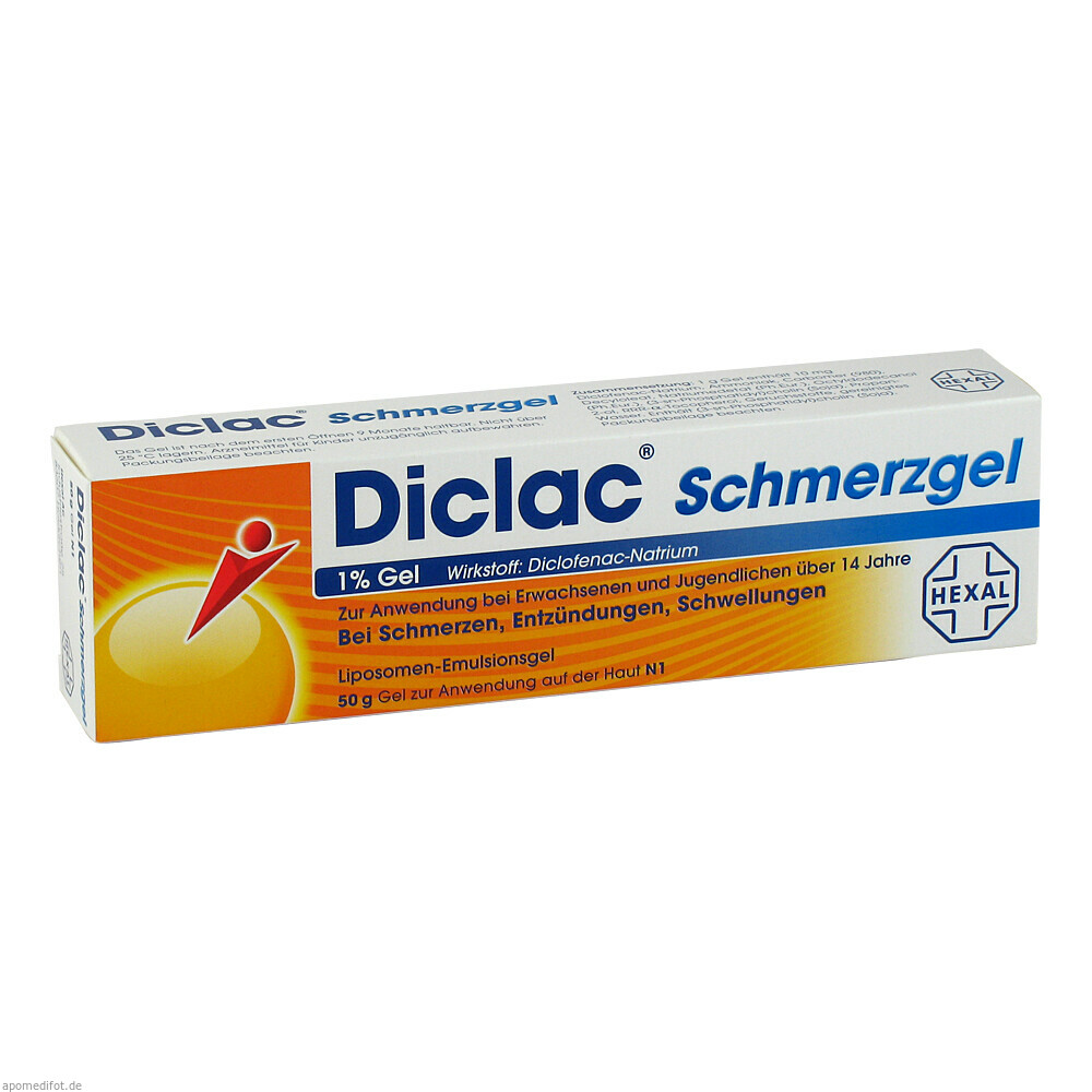 DICLAC SCHMERZGEL 1% 50g (HEXAL)