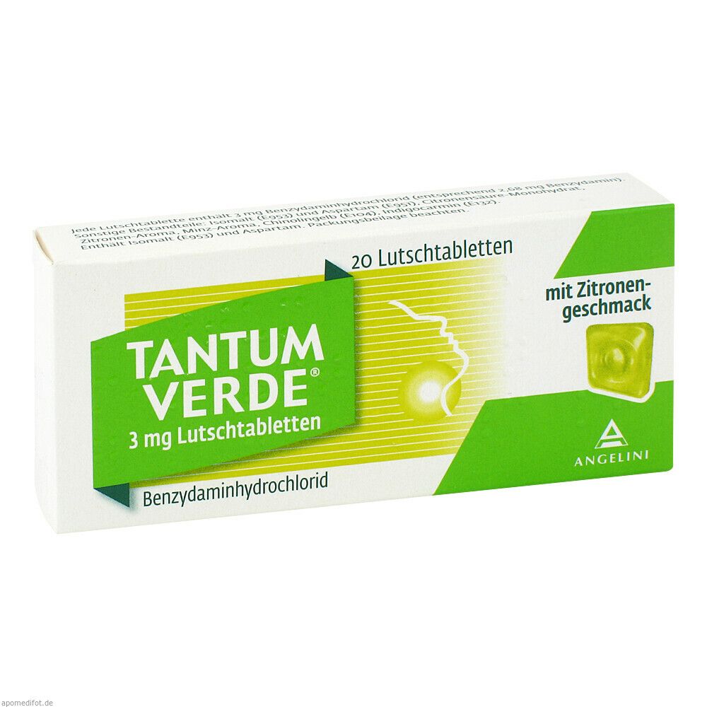 TANTUM VERDE 3MG ZITRONE 20St (ANGELINI PHARMA DTL.)