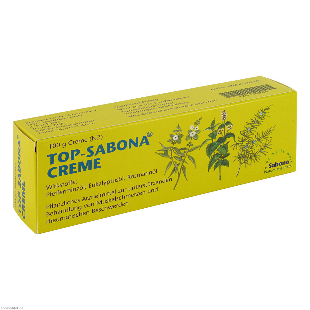 TOP SABONA CREME 100g (MIT GESUNDHEIT)