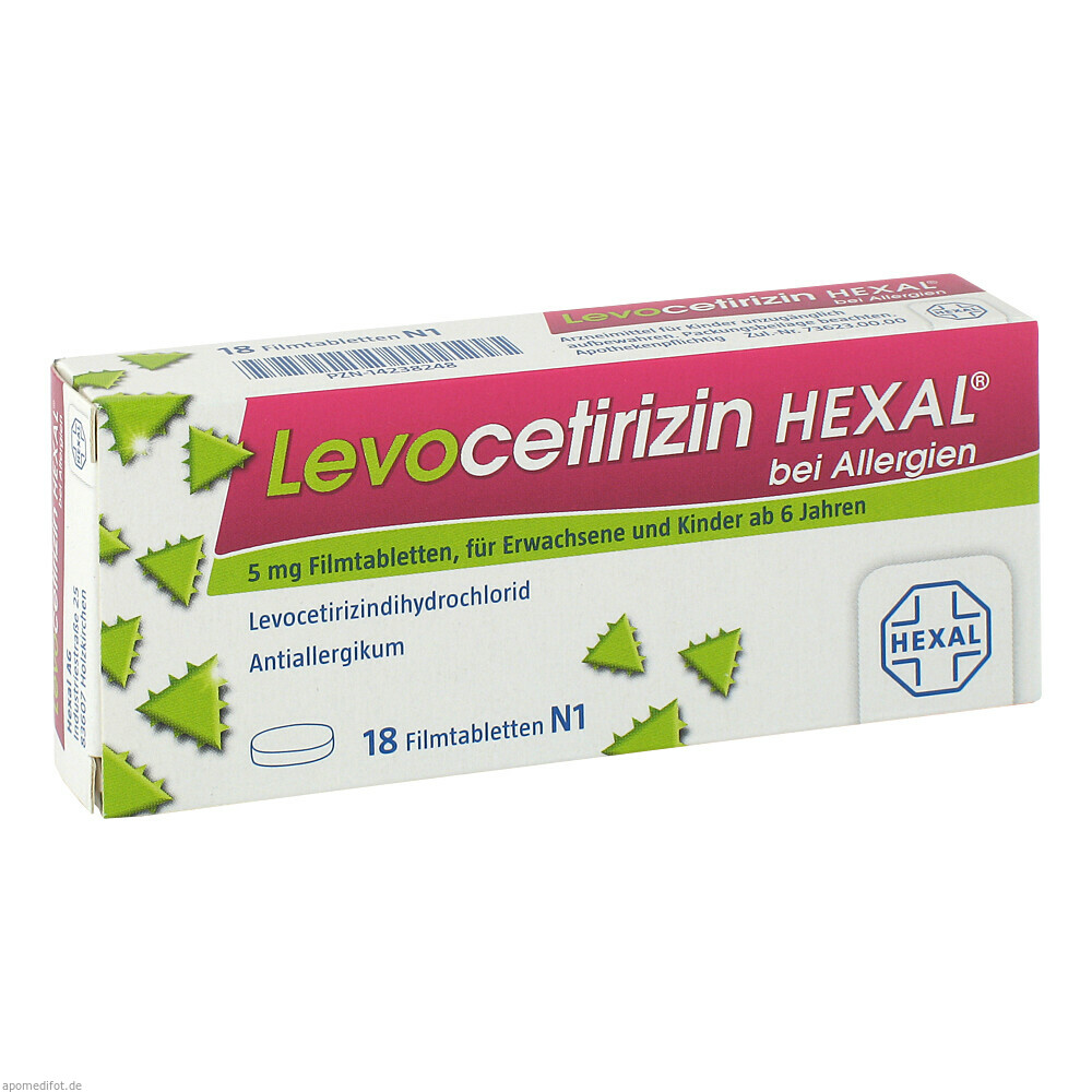 LEVOCETIRIZIN HEX ALLERG 5 18St (HEXAL)