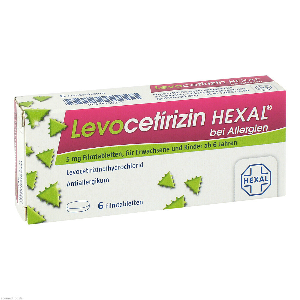 LEVOCETIRIZIN HEX ALLERG 5 6St (HEXAL)