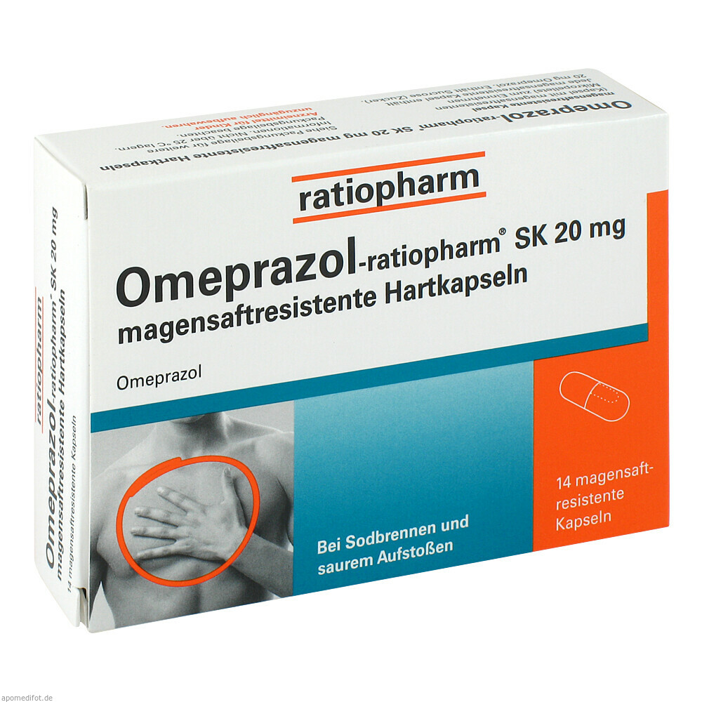 OMEPRAZOL RATIO SK 20MG HK 14St (RATIOPHARM)