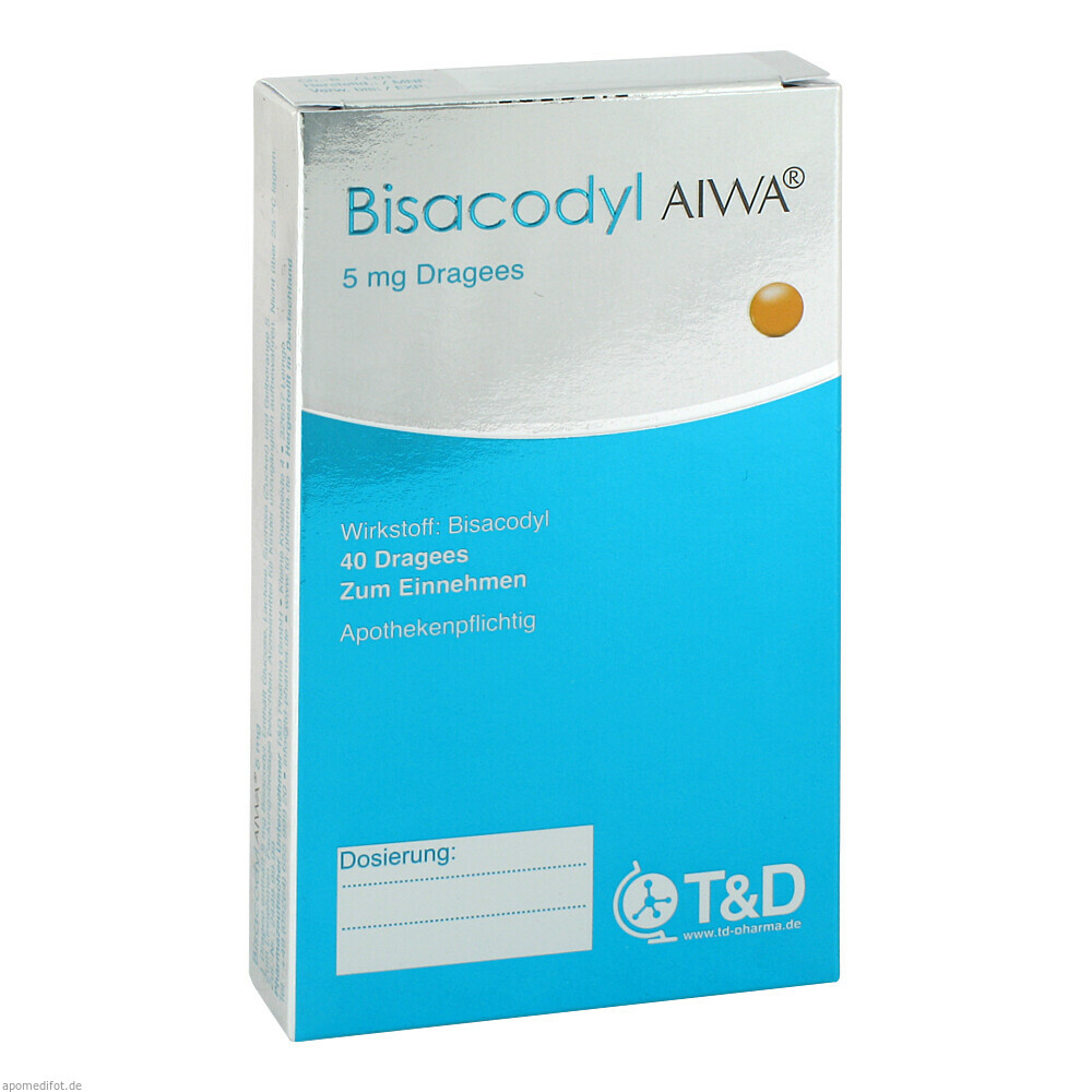 BISACODYL AIWA 5MG TMR 40St (T & D PHARMA)