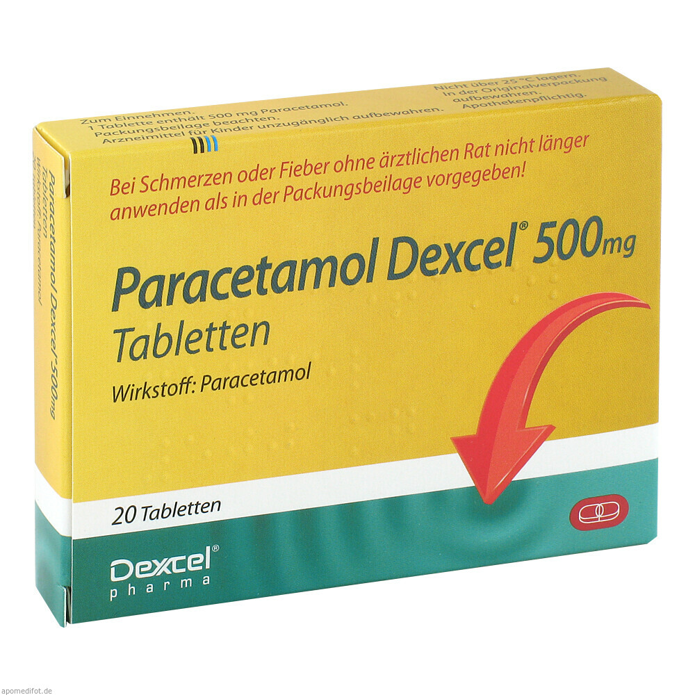 PARACETAMOL DEXCEL 500MG 20St (DEXCEL)