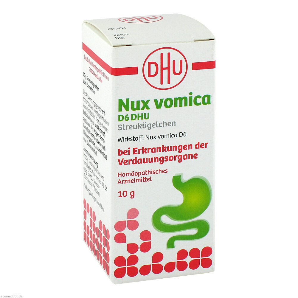 NUX VOMICA D6DHU VERDAUUNG 10g (DHU)