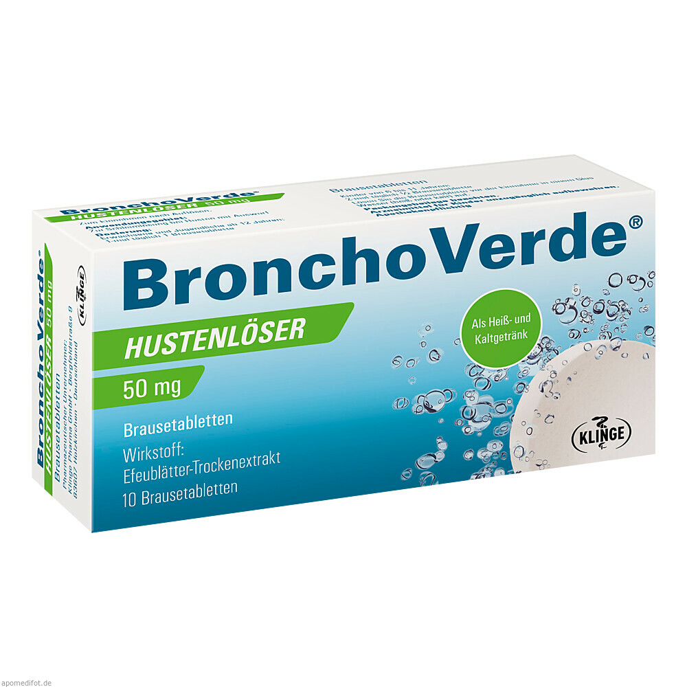 BRONCHOVERDE HUSTENLOE50MG 10St (KLINGE PHARMA)