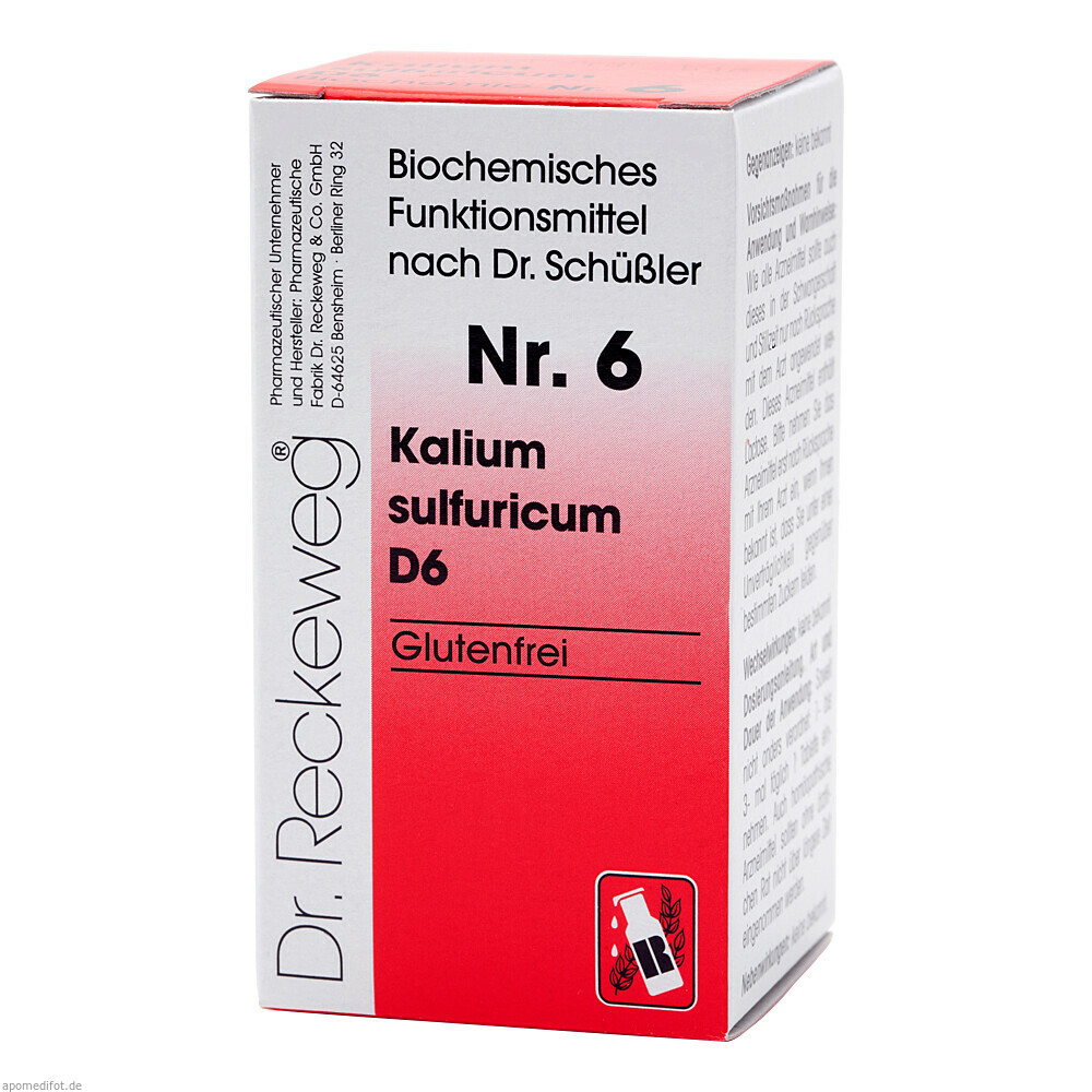 BIOCHEMIE 6 KAL.SULF.D 6 200St (RECKEWEG)