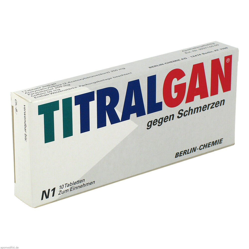 TITRALGAN GEGEN SCHMERZEN 10St (BERLIN CHEMIE)