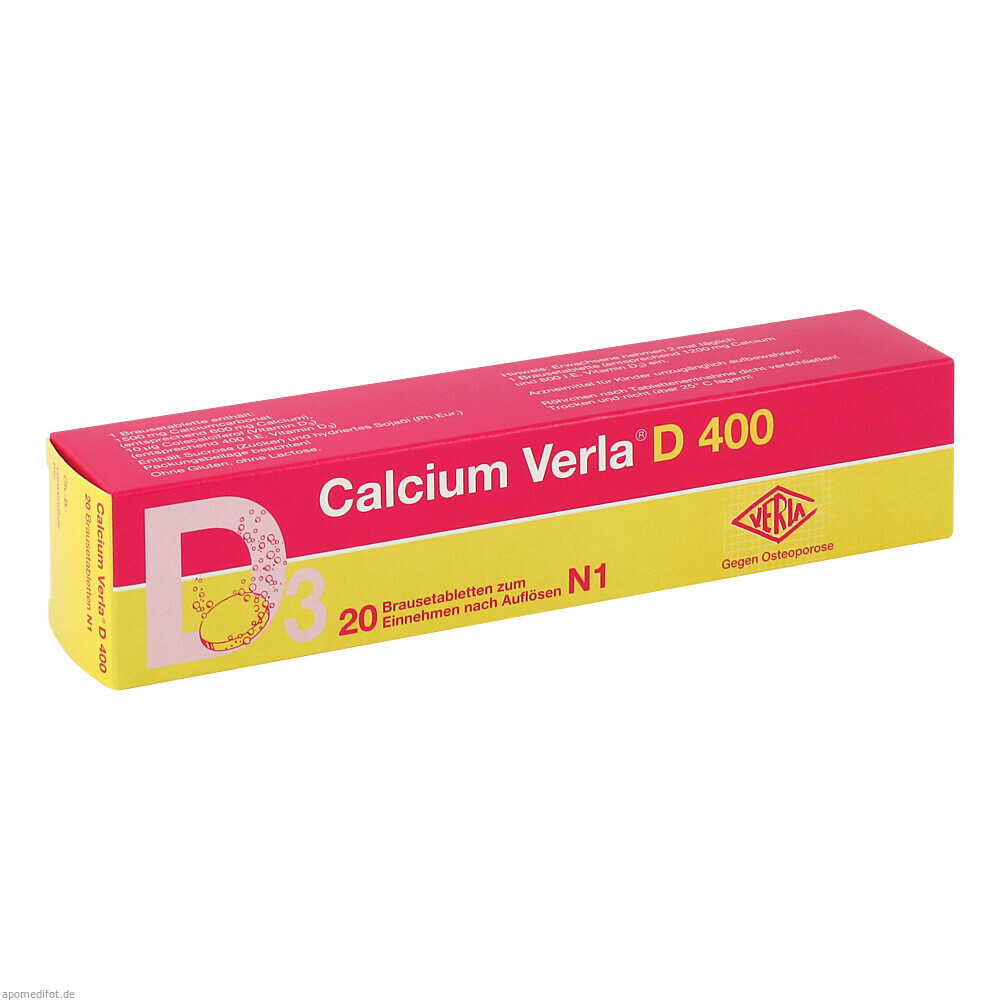 CALCIUM VERLA D 400 20St (VERLA)