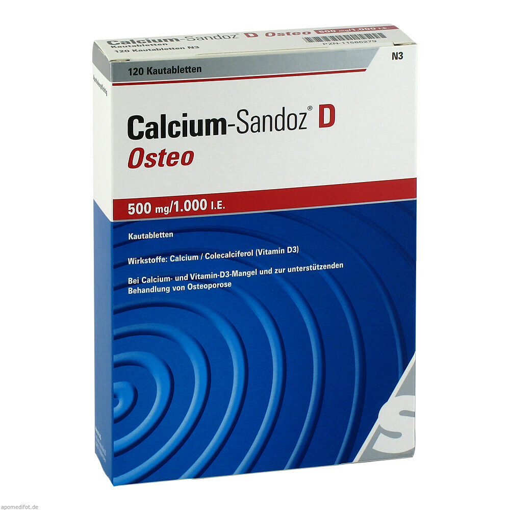 CALCIUM-SANDOZ D OSTEO1000 120St (HEXAL)