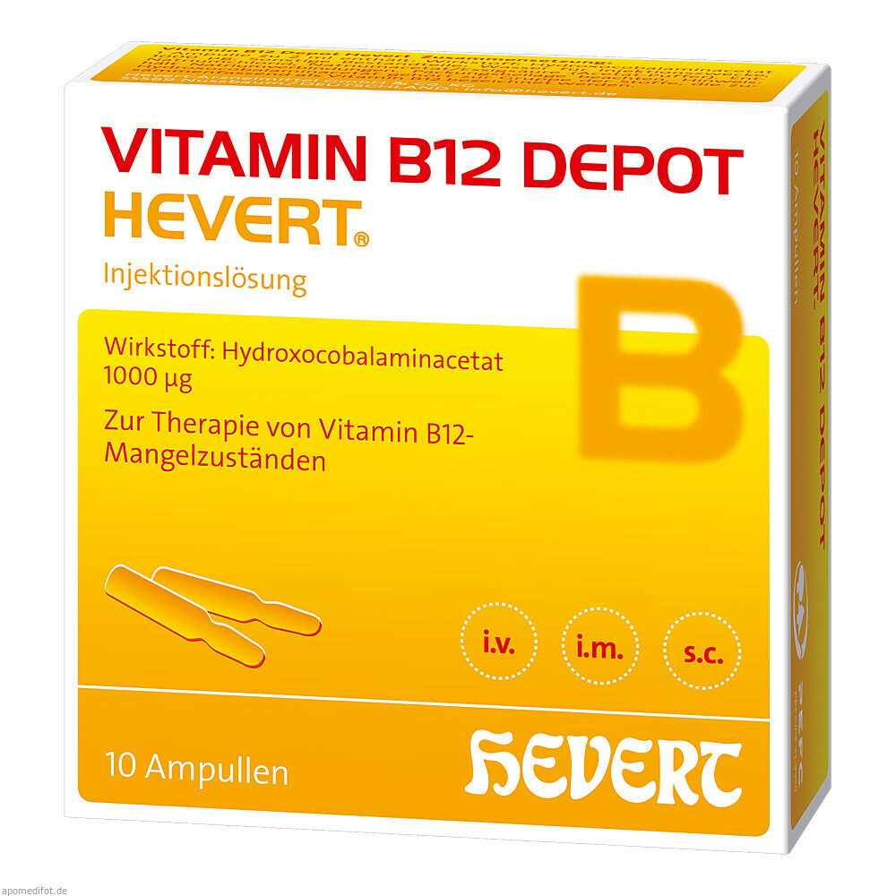 VITAMIN B12 DEPOT HEVERT 10St (HEVERT)