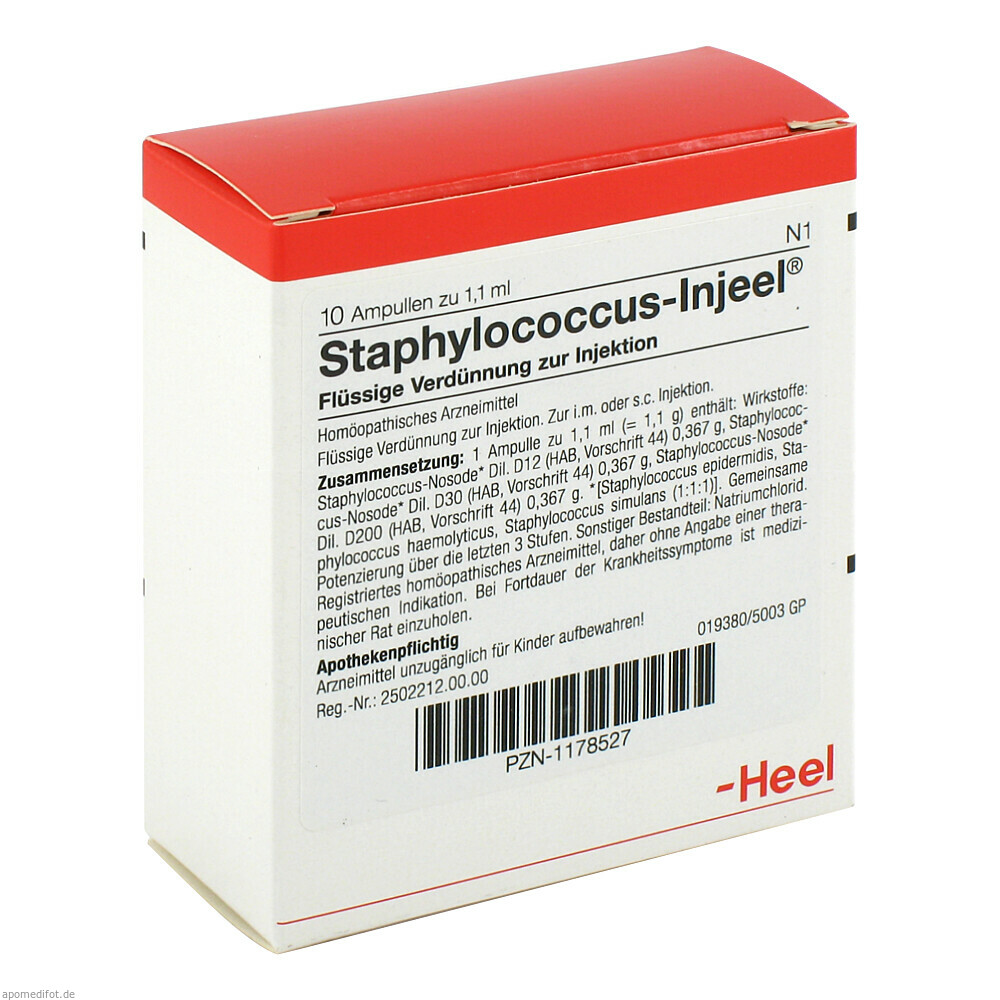 STAPHYLOCOCCUS INJ NOS 10St (HEEL)