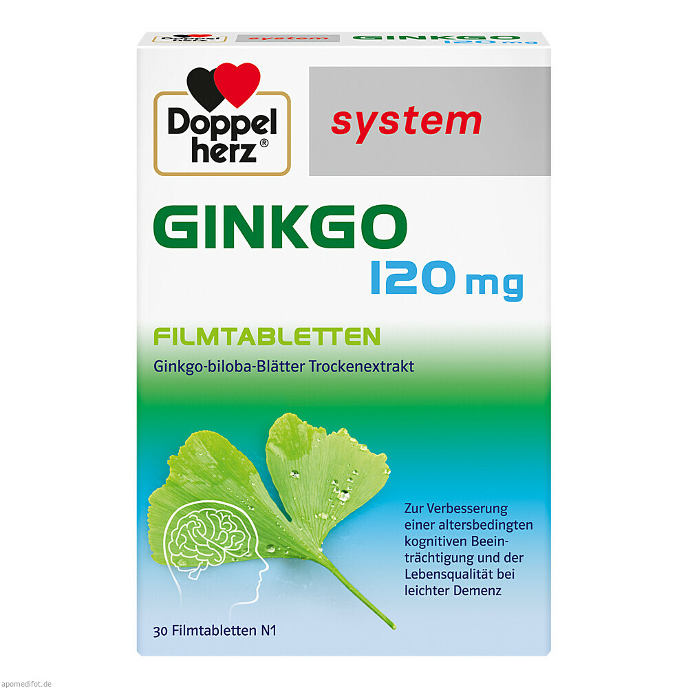 DOPPELHERZ GINKGO 120MG SY 30St (QUEISSER PHARMA)