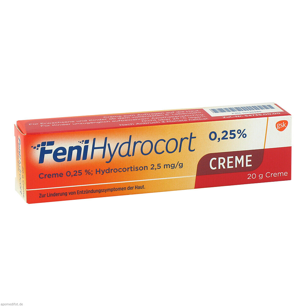 FENIHYDROCORT CREME 0.25% 20g (GSK OTC MEDICINES)