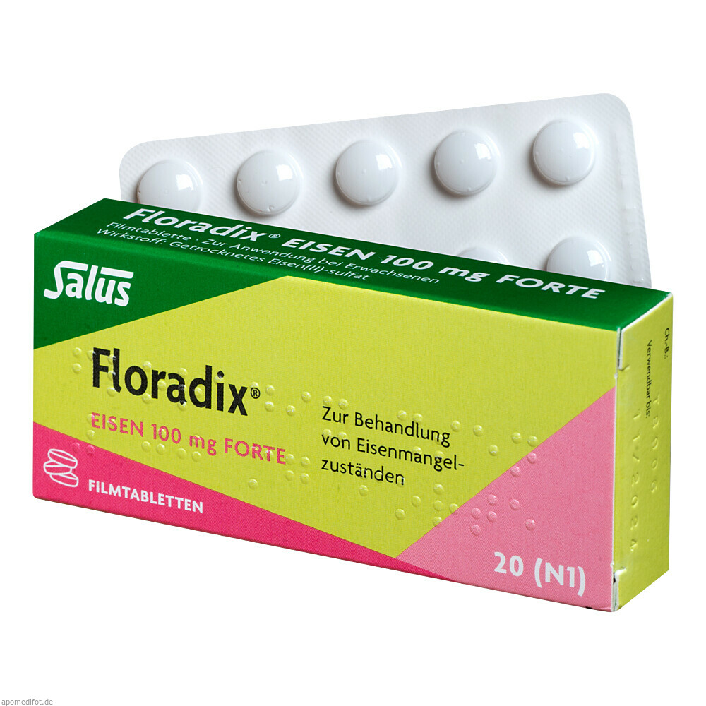 FLORADIX EISEN 100MG FORTE 20St (SALUS PHARMA)