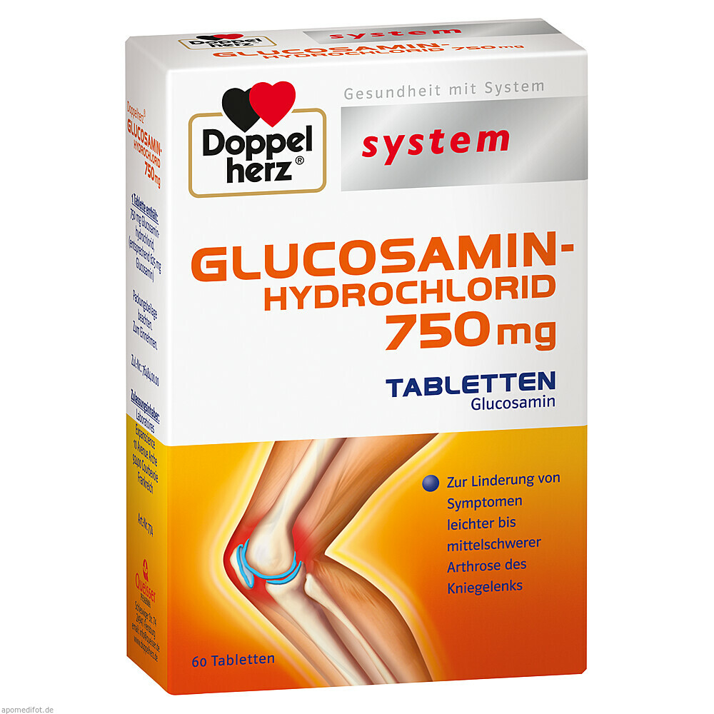 DOPPELHERZ GLUCOSAM HCL750 60St (QUEISSER PHARMA)