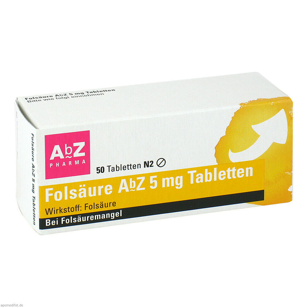 FOLSAEURE ABZ 5MG TABL 50St (ABZ PHARMA)