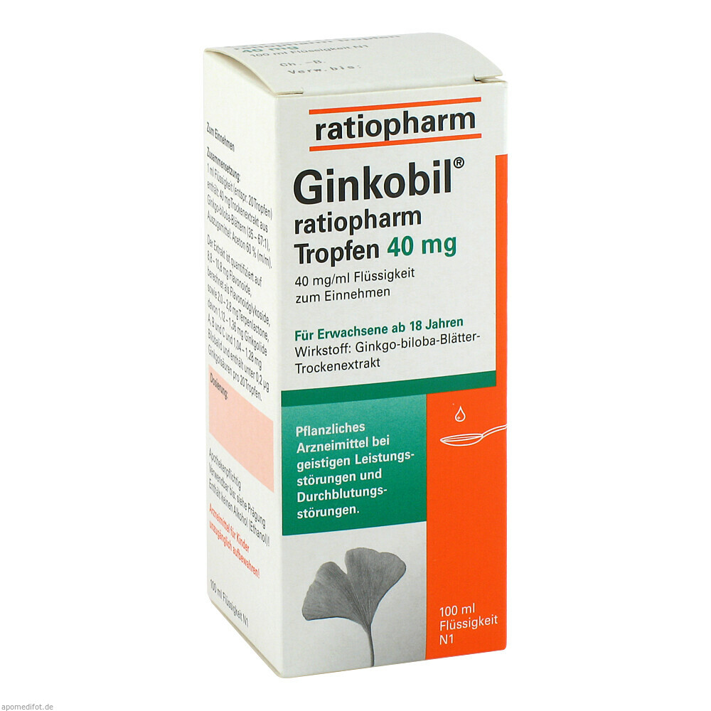 GINKOBIL RATIO TROPF 40MG 100ml (RATIOPHARM)