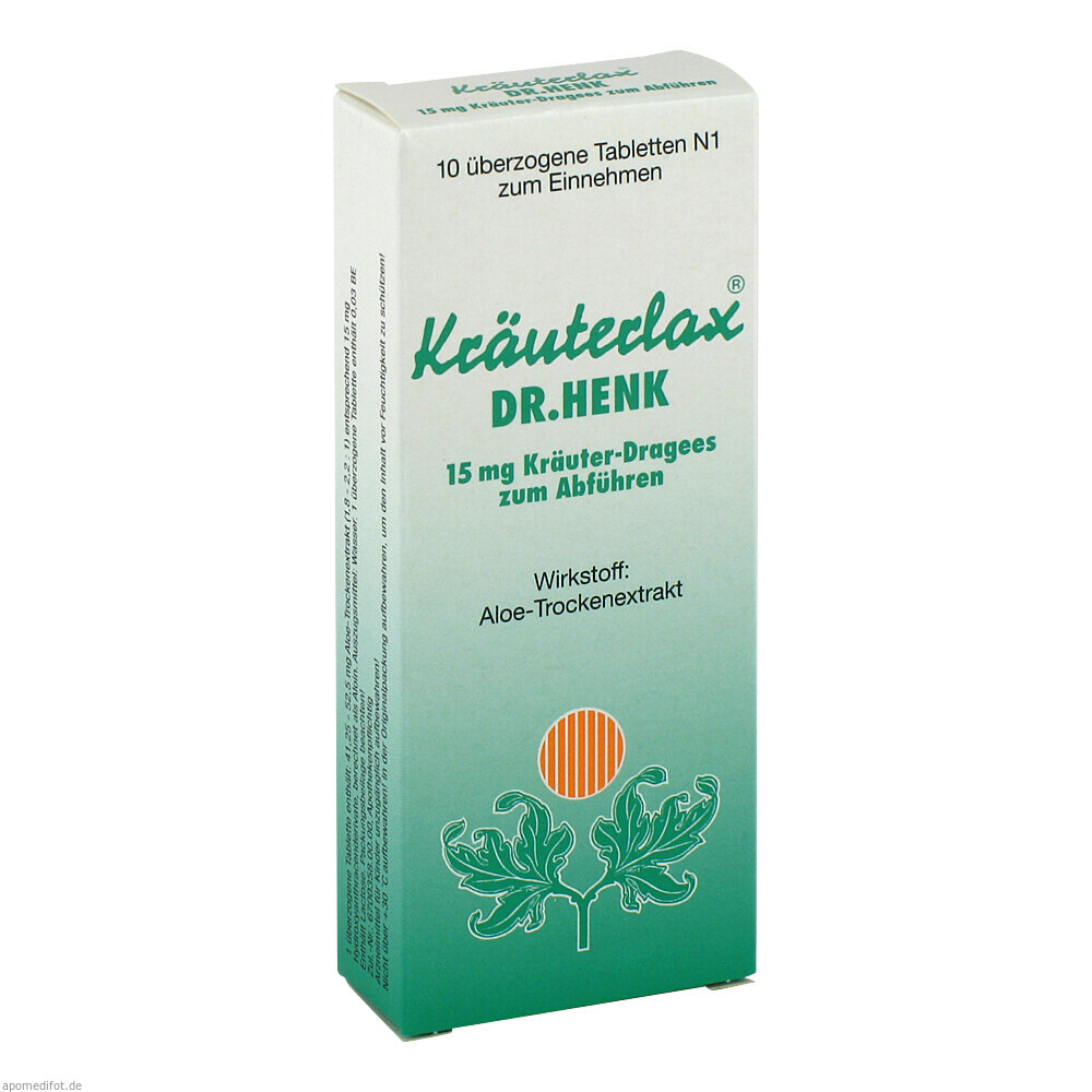 KRAEUTERLAX DR HENK 15MG 10St (THEISS NAT)