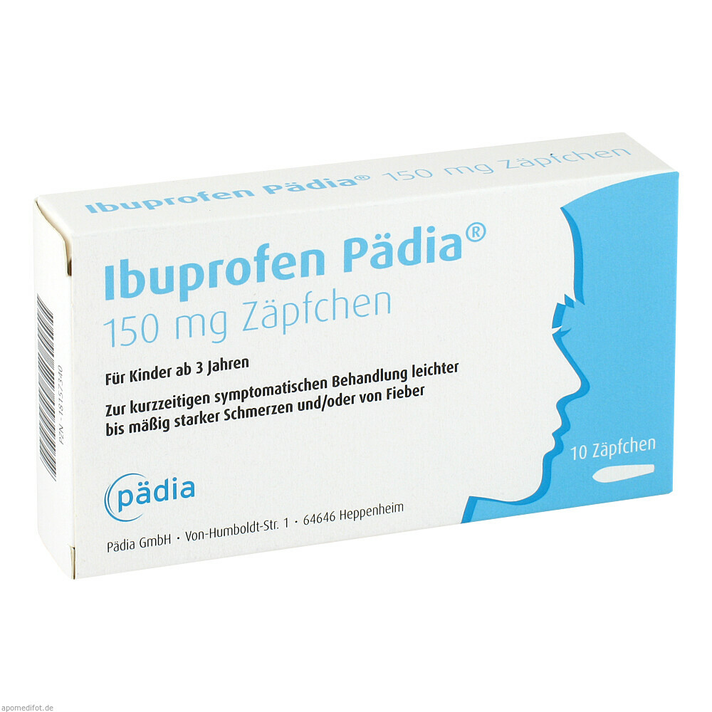 IBUPROFEN PAEDIA 150MG SUP 10St (PAEDIA / HEPPENHEIM)