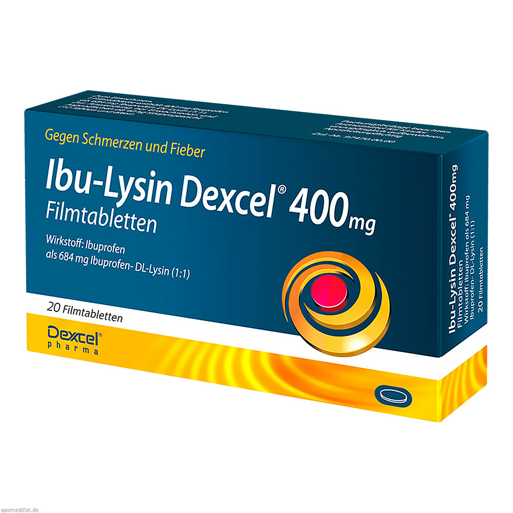 IBU LYSIN DEXCEL 400MG FTA 20St (DEXCEL)