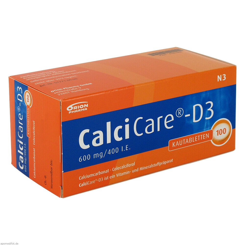 CALCICARE D3 100St (ORION PHARMA)