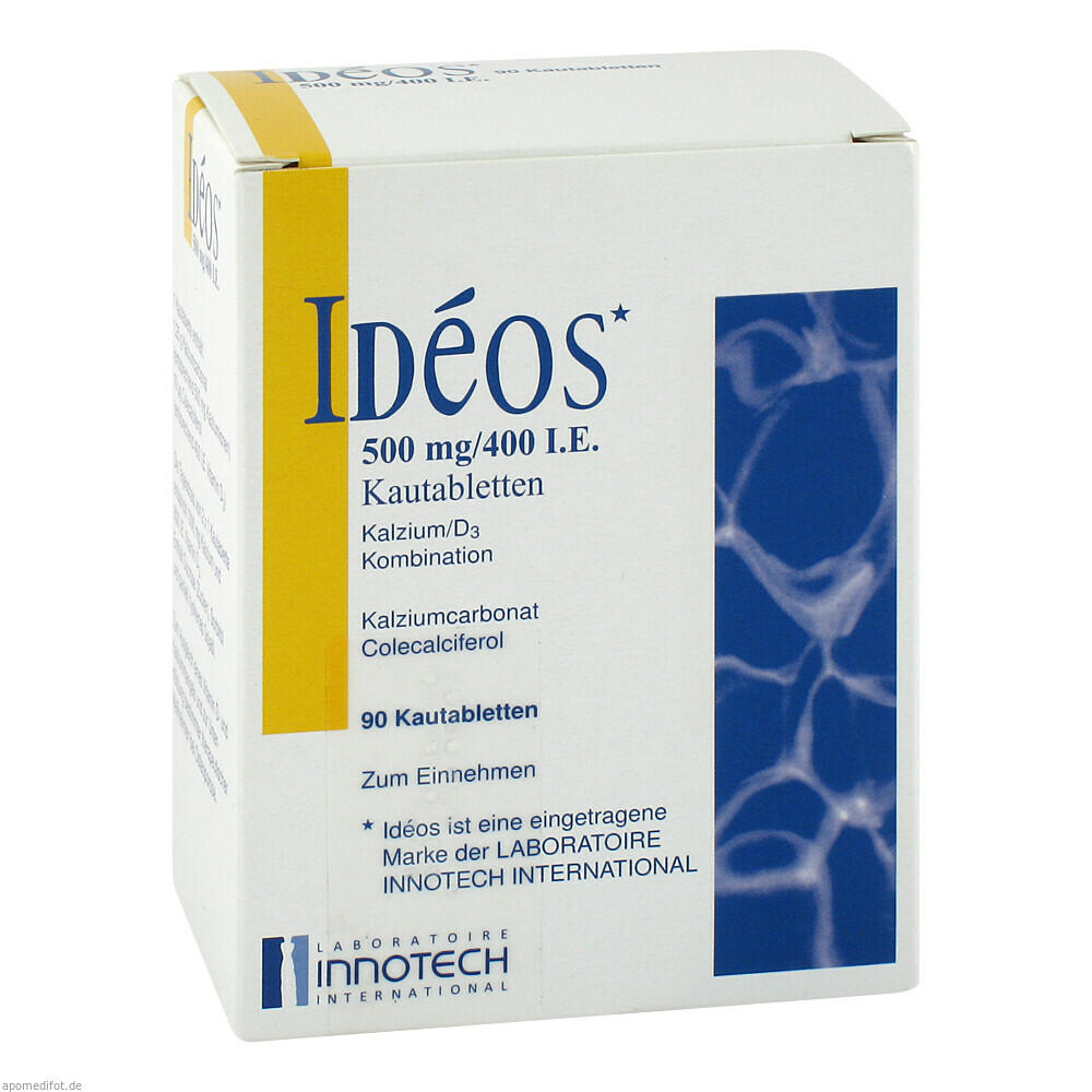 IDEOS 500MG/400I.E. 90St (KOHLPHARMA)