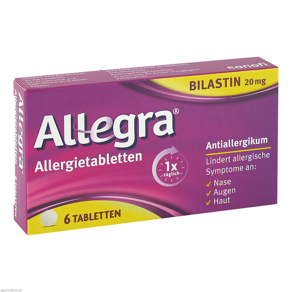 ALLEGRA ALLERGIETAB 20MG 6St (A. NATTERMANN & CIE)