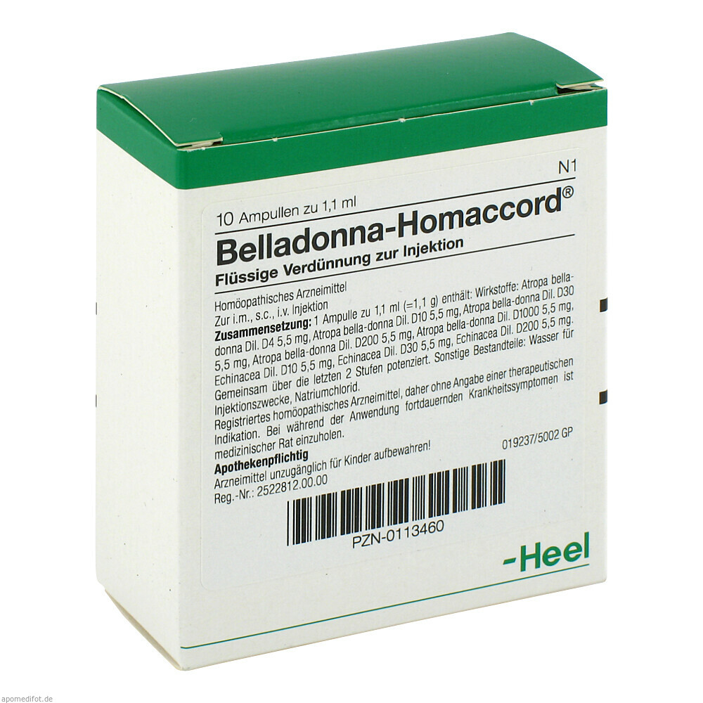 BELLADONNA HOMACCORD 10St (HEEL)