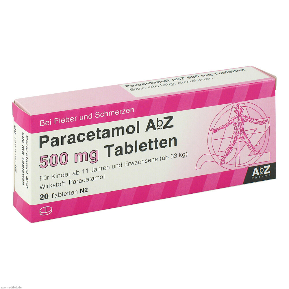 PARACETAMOL ABZ 500MG TABL 20St (ABZ PHARMA)