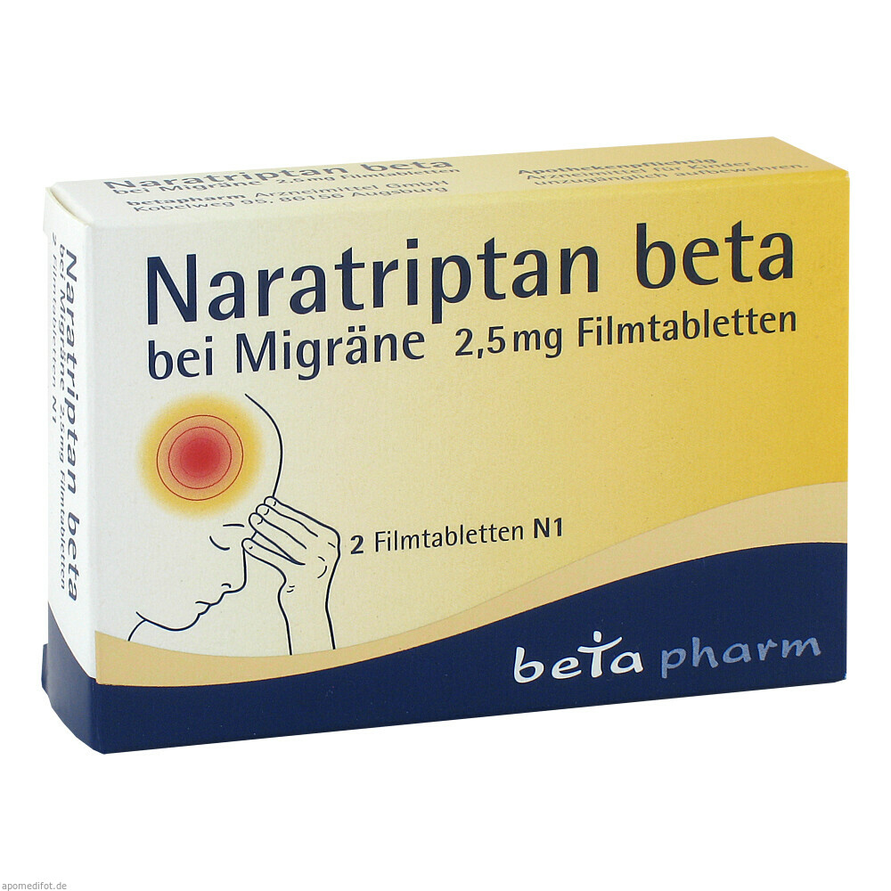 NARATRIPTAN BETA MIGR 2.5 2St (BETAPHARM)