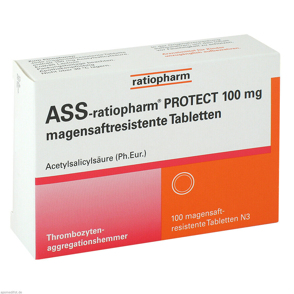 ASS-RATIO PROTECT 100 MG 100St (RATIOPHARM)