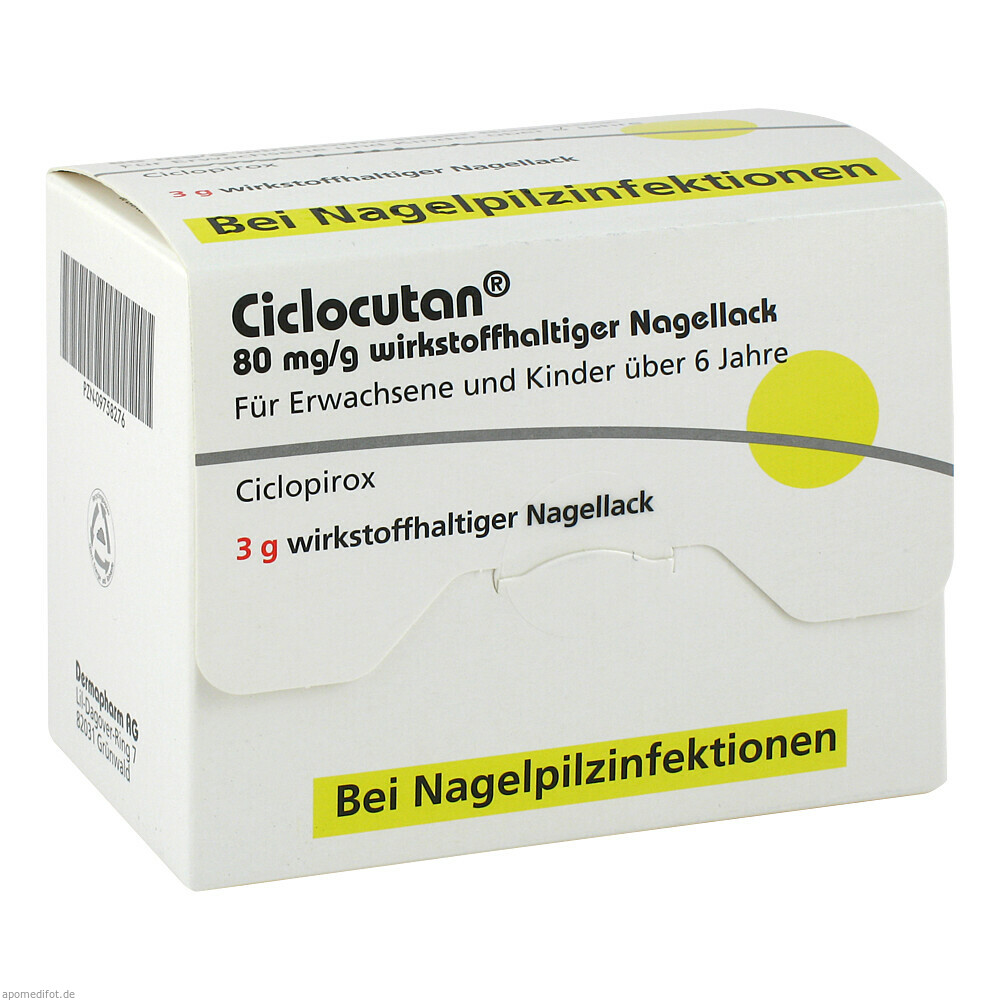 CICLOCUTAN 80MG/G NAGELLAC 3g (DERMAPHARM)