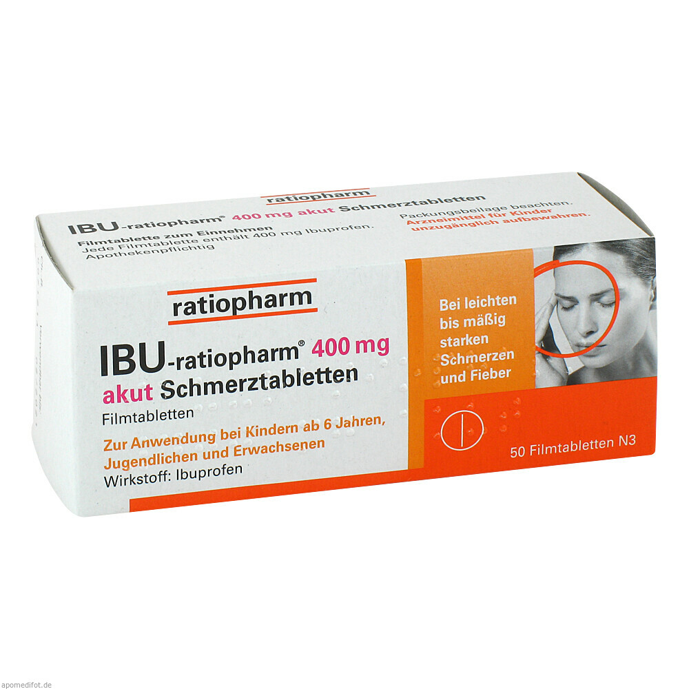 IBU RATIOPHARM 400MG AKUT 50St (RATIOPHARM)