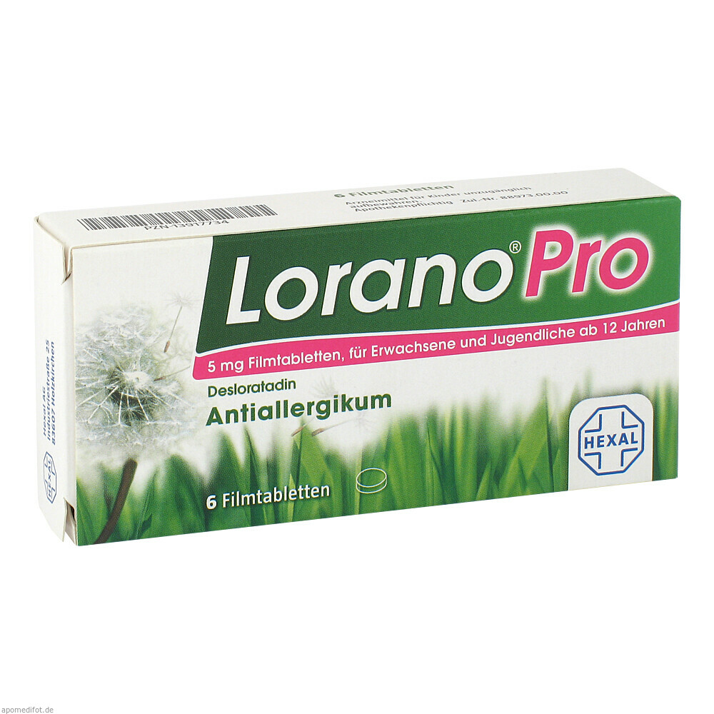 LORANOPRO 5MG FILMTABL 6St (HEXAL)