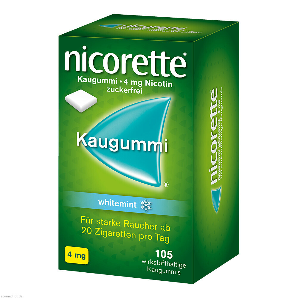 NICORETTE 4MG WHITEMINT 105St (JOHNSON & JOHNS. OTC)