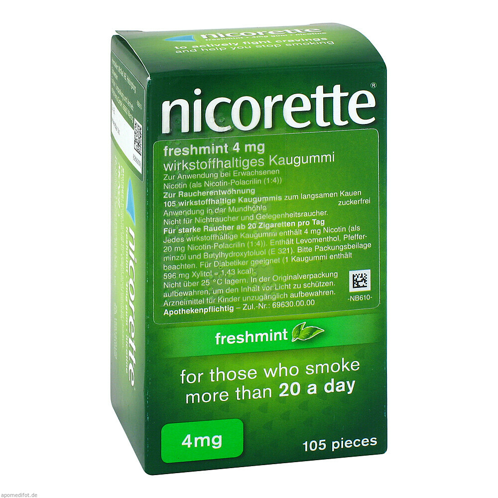 NICORETTE 4MG FRESHMINT 105St (KOHLPHARMA)