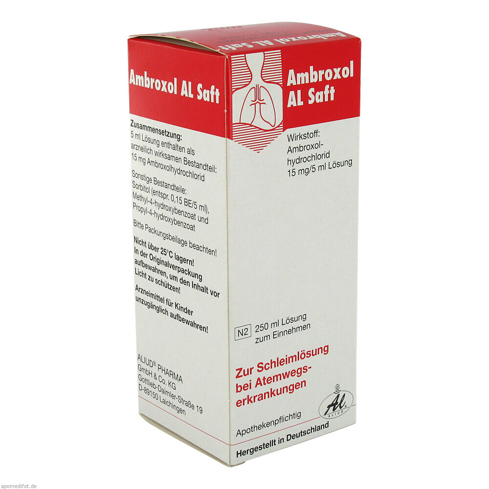 AMBROXOL AL 15MG/5ML SAFT 250ml (ALIUD PHARMA GMBH)