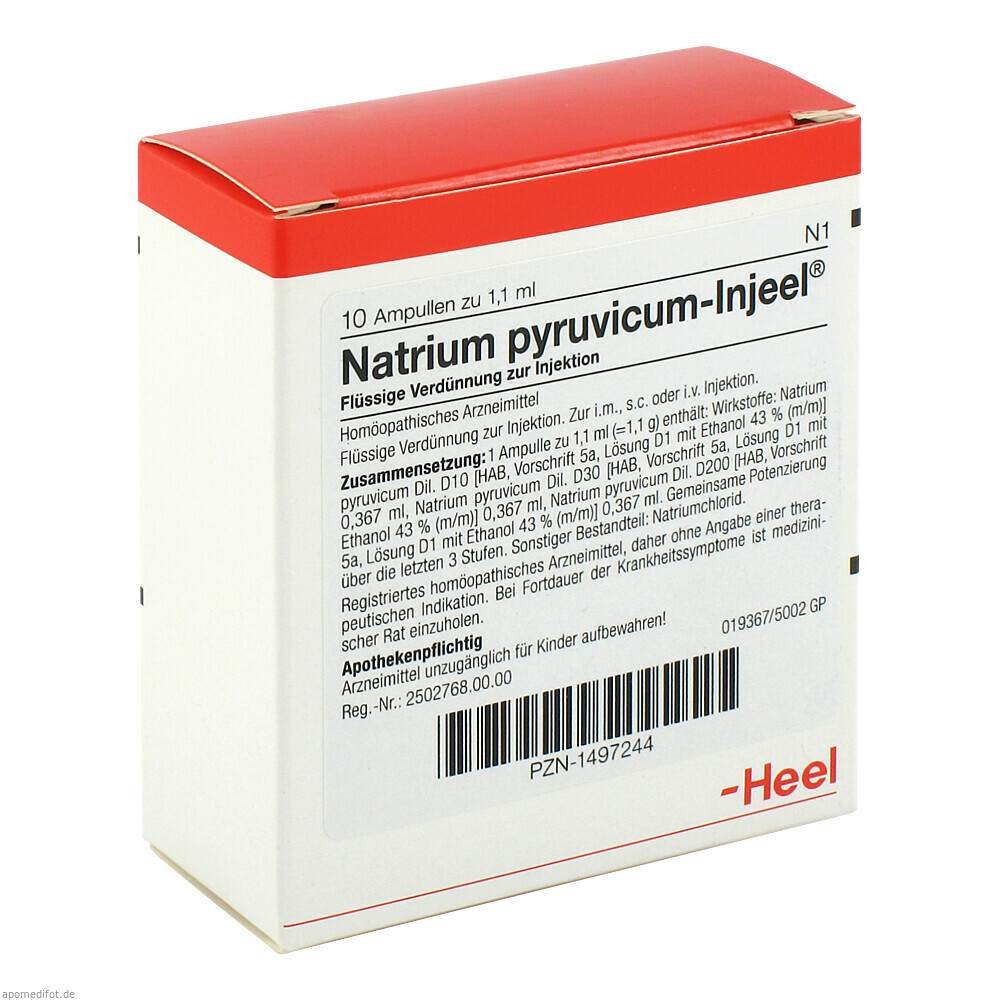 NATRIUM PYRUVIC INJ 10St (HEEL)