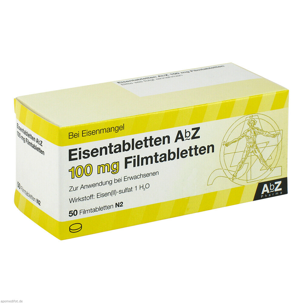 EISENTABLETTEN ABZ 100MG 50St (ABZ PHARMA)