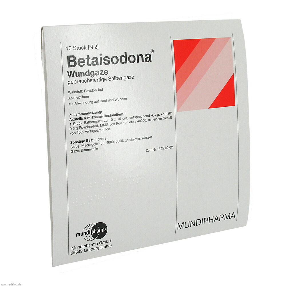 BETAISODONA WUNDGAZE 10X10 10St (MUNDIPHARM)