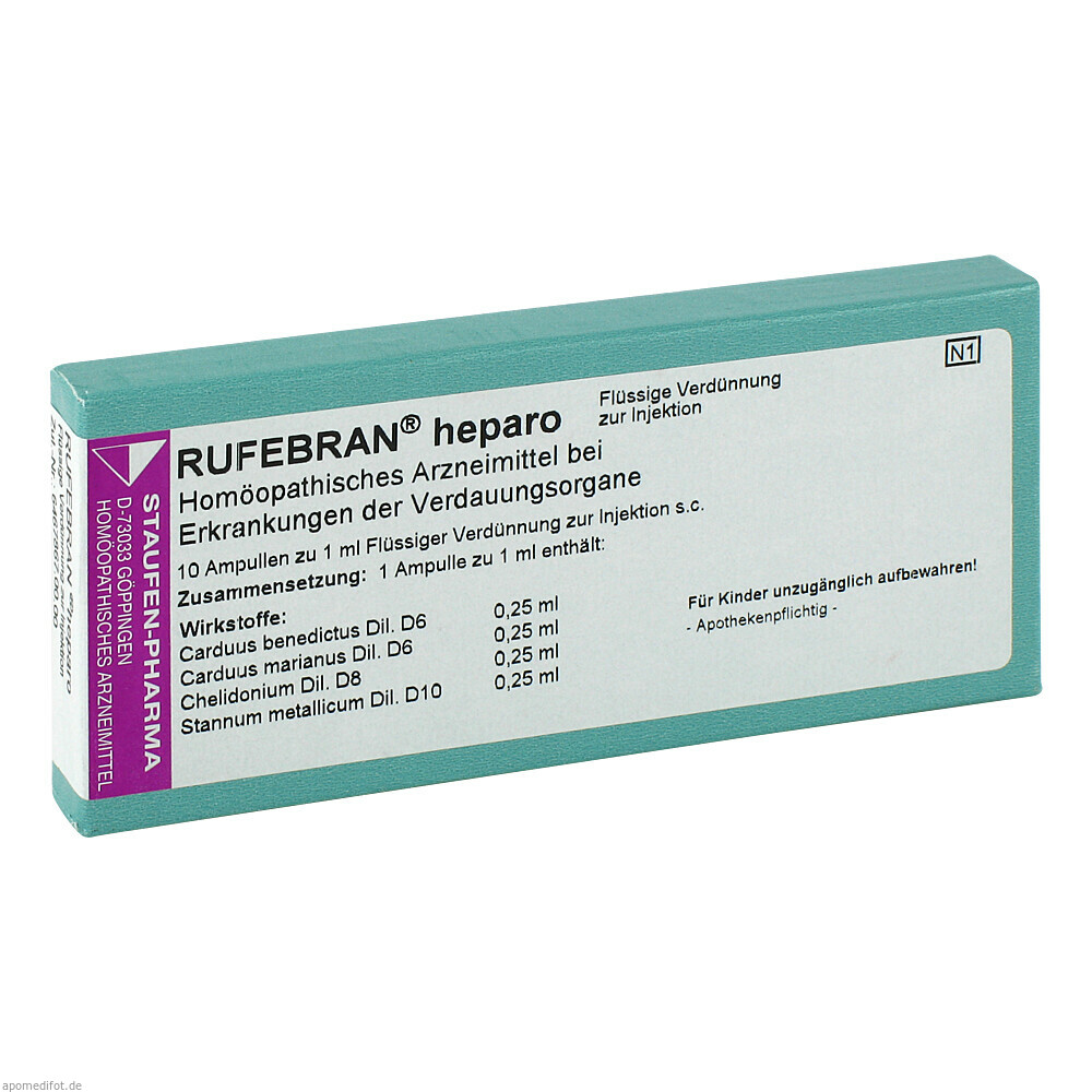 RUFEBRAN HEPARO 10St (COMBUSTIN)