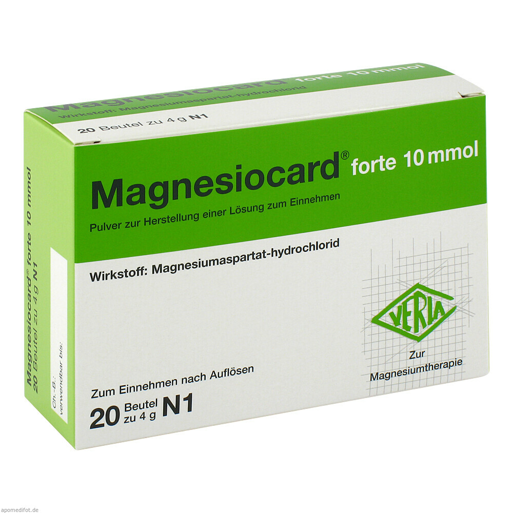 MAGNESIOCARD FORTE 10 MMOL 20St (VERLA)